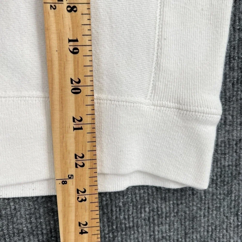 Champion Reverse Weave Sweatshirt Adult Large White Spellout Crewneck Pullover